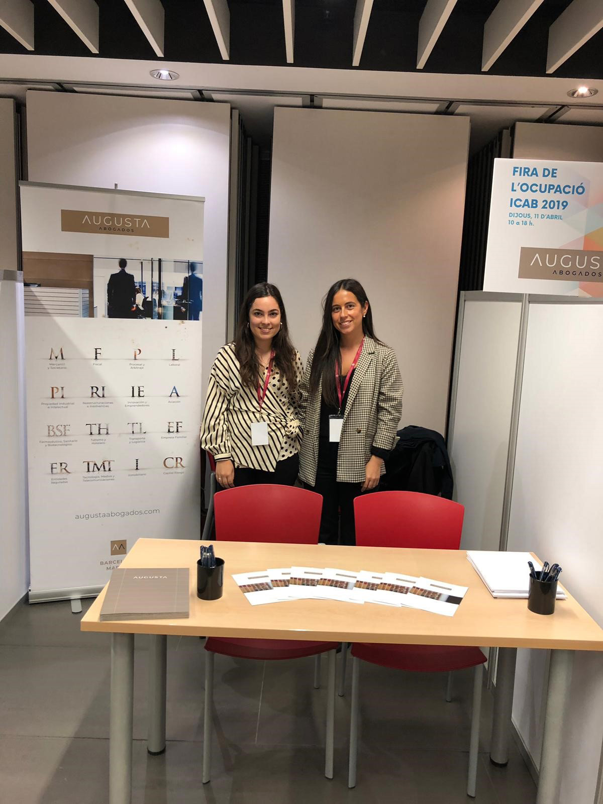 AUGUSTA ABOGADOS estarà present durant el dia d'avui a la Fira de l'Ocupació del ICAB